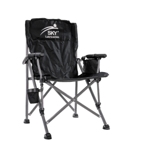 Silla playera plegable color negro Sky Lubricantes